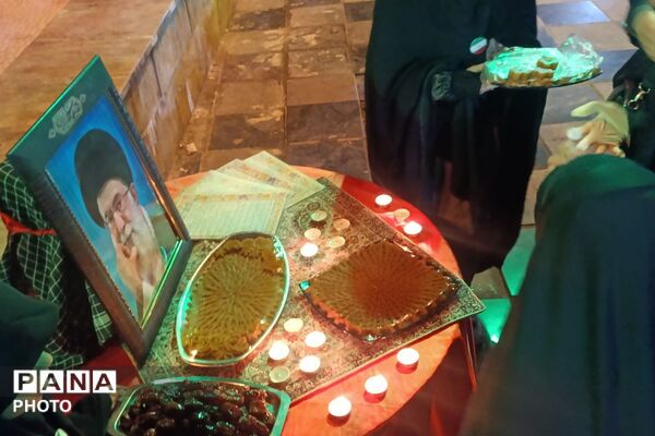 مراسم چهلمین روز شهادت دانش آموزان مدرسه شجره طیبه میناب در پردیس