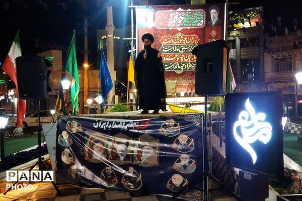 طنین‌انداز شدن فریاد «لبیک یا خامنه‌ای» در قلب فیروزکوه 