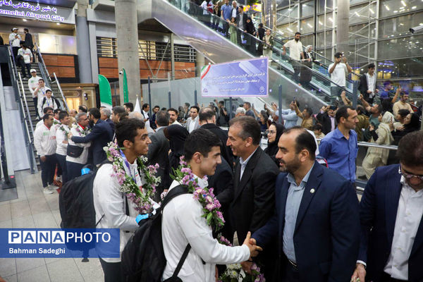 آیین استقبال از کاروان ورزشی دانش‌آموزی امید ایران از رقابت‌های ژیمنازیاد صربستان