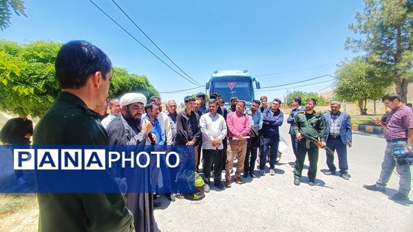 اعزام کاروان ناحیه مقاومت بسیج شهرستان مارگون به مراسم ارتحال امام خمینی (ره)