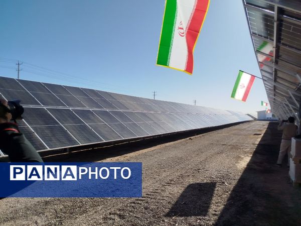 افتتاح نیروگاه خورشیدی ۳ مگاواتی (پیشرو صالح)  کاشمر با حضور استاندار خراسان رضوی