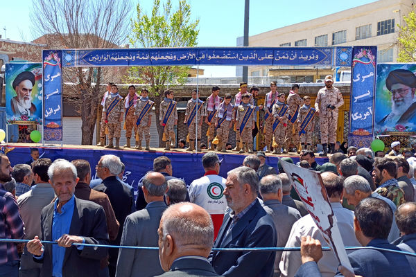 حضور پرشور مردم شهرستان آباده در راهپیمایی روز قدس