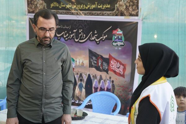 بازدید قائم‌مقام سازمان دانش‌آموزی وزارت از مواکب دانش‌آموزی کرمانشاه در مسیر خدمت‌رسانی اربعین