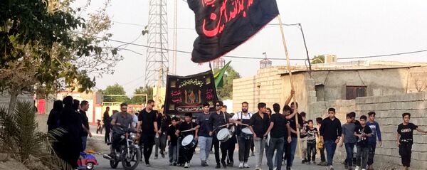 مراسم عزاداری امام حسین‌‌(ع) در روستای باغات