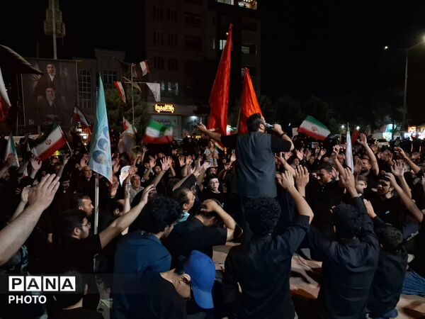 شب تاسوعا در بلوار فضل نیشابور 