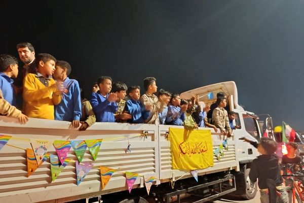 کاروان شادی جشن نیمه شعبان در بوموسی 