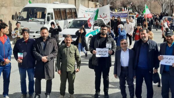 راهپیمایی 22 بهمن در شهر کهک