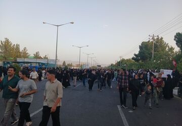 قدم‌های جاماندگان کاشمر در مسیر عشق حسینی