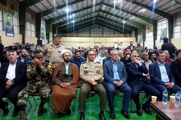 مراسم اولین سالگرد آیت‌الله رئیسی در سالن ورزشی امید اصیل آباد 