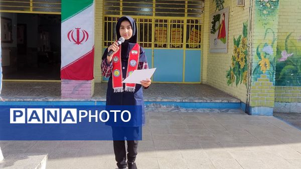 صبحگاهی با یاد شهید مقاومت در دبستان شهید رجبی ناحیه ۶ مشهد