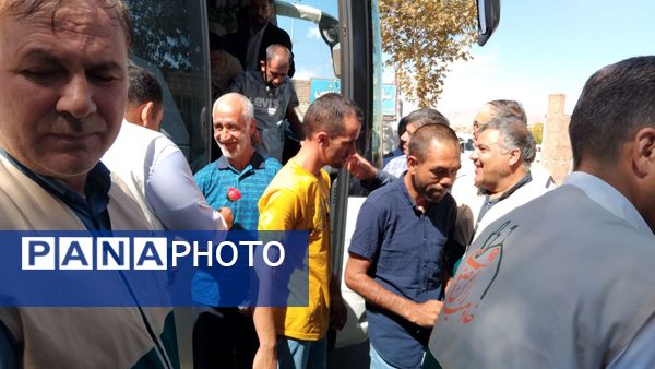 مراسم استقبال از زائر اولی‌های مددجویان مرکز توانبخشی فردوس اهر