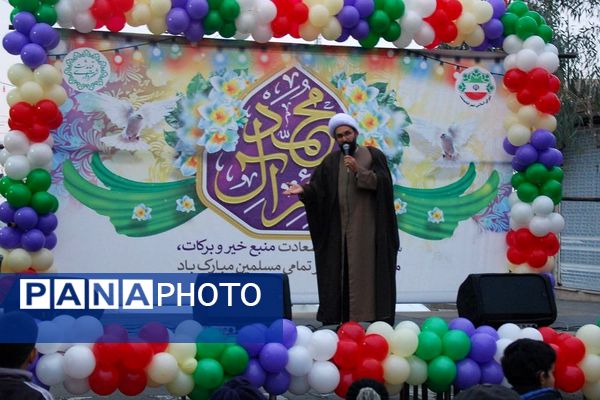 جشن خیابانی نیمه شعبان در شهر قیامدشت 