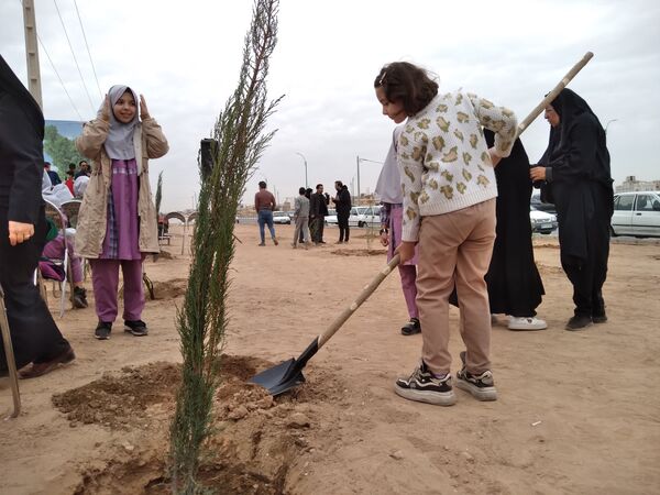 پویش مردمی درخت یادگار در یزد 