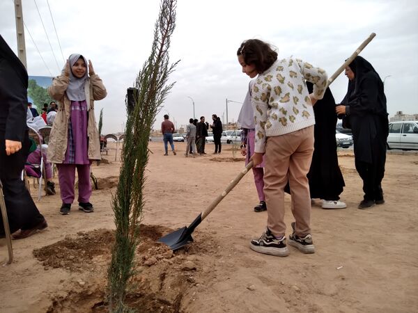 پویش مردمی درخت یادگار در یزد 