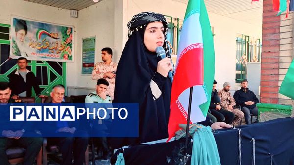 استقبال از شهدای گمنام در دبیرستان حضرت زینب(س) شهرستان لنده