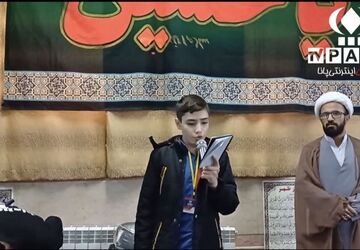 عزاداری سالروز وفات حضرت خدیجه(س) در دبیرستان شادیان قم