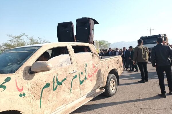 تشییع پیکر پاک شهید گمنام پدافندهوایی در بهبهان