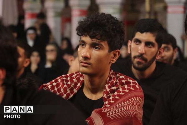 عزاداری مردم سمنان در حسینیه حرم مطهر رضوی