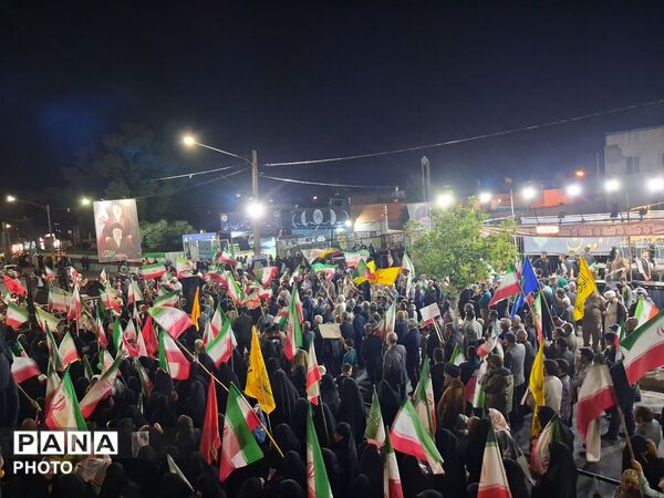 پنجاه و هفتمین شب از اجتماعات مردمی در شهرستان کاشمر 