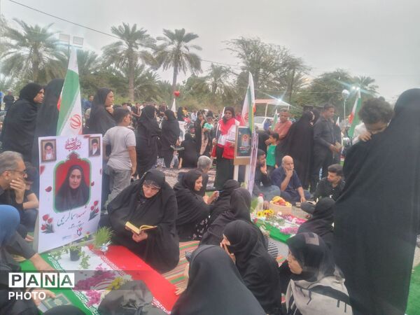  یاد فرشتگان آسمانی در گلزار شهدای دبستان شجره طیبه