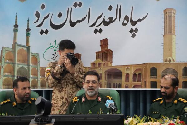 نشست خبری فرمانده سپاه الغدیر یزد