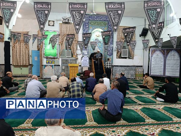 عزاداری سالروز شهادت امام حسن عسکری (ع) در مسجد صاحب‌الزمان آشخانه