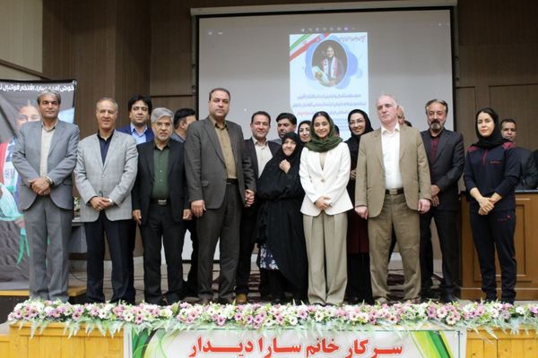 مراسم استقبال و تجلیل از سارادیدار دختر افتخار آفرین نیشابور بزرگ 