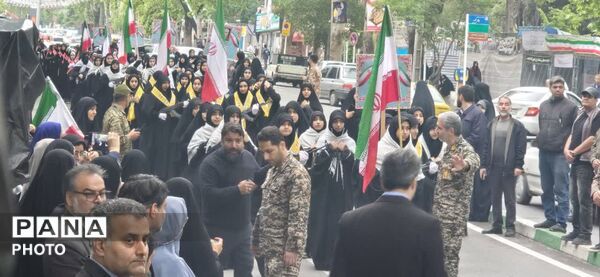 رژه باشکوه دختران معصومی شهرستان گرگان