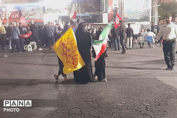 حضور جمعیت متحد مردم در میدان امام‌ خامنه‌ای شهرستان قدس 