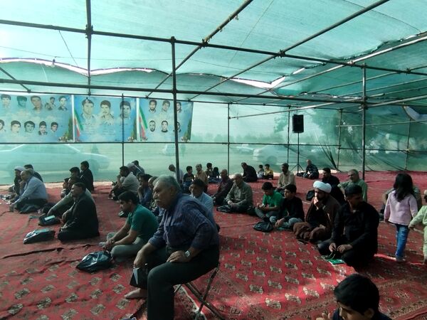محفل نورانی دعای عرفه در گلزار شهدای شهرک طرق 