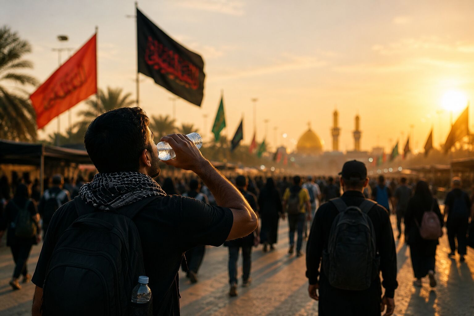 پیشگیری از گرمازدگی؛ مهم‌ترین توصیه برای زائران پیاده‌روی اربعین
