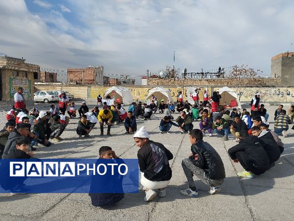 مانور زلزله در دبیرستان شهید مراتی خانلق