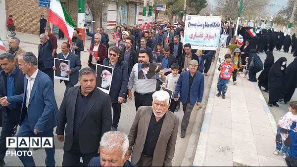 حماسه مردم بیدار کوهنانی در روز قدس