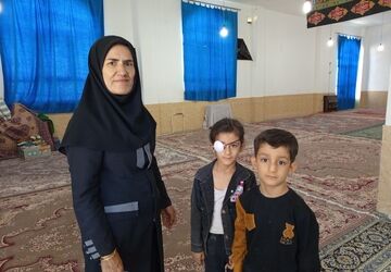 آغاز طرح غربالگری بینایی در روستای دهنو شهرستان لردگان 