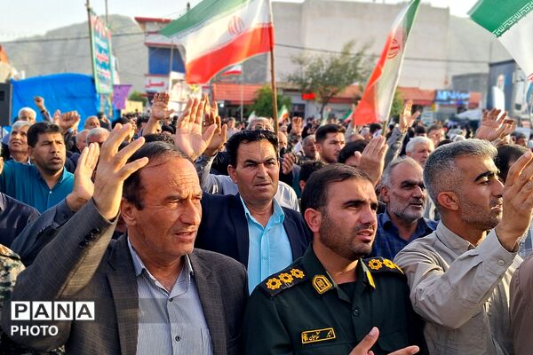 نمایش عظیم اقتدار جان‌فدایان ایران امام رضایی در باشت