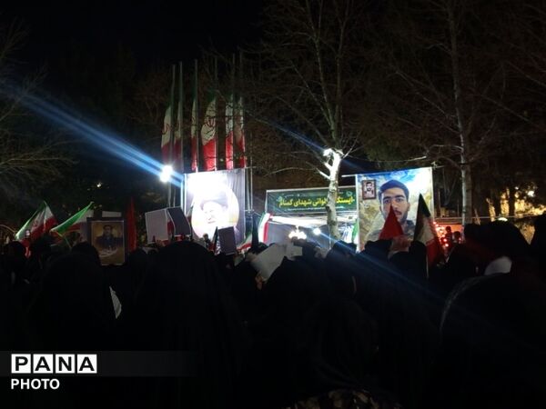 خروش پرشور مردم کاشمر در پی جنایات آمریکایی، صهیونی 