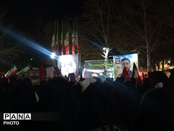 خروش پرشور مردم کاشمر در پی جنایات آمریکایی، صهیونی 