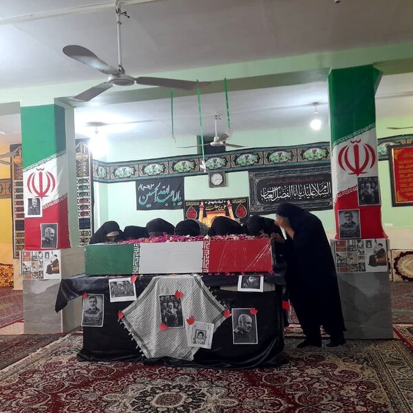 مراسم استقبال از شهید گمنام در روستای سرزه 