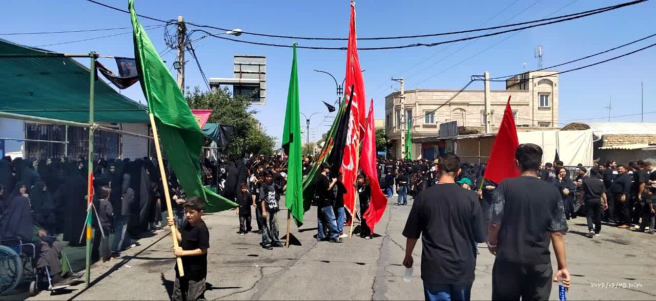شور حسینی در شهر جعفریه قم 