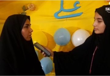  مراسم اعتکاف با حضور پرشور دانش‌آموزان در مسجد قبا ویلاشهر در نجف‌آباد