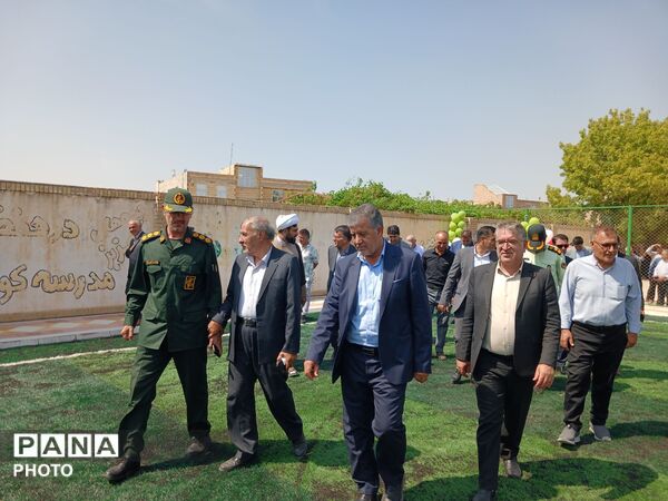 افتتاح زمین ورزشی در ملکان به مناسبت هفته دولت