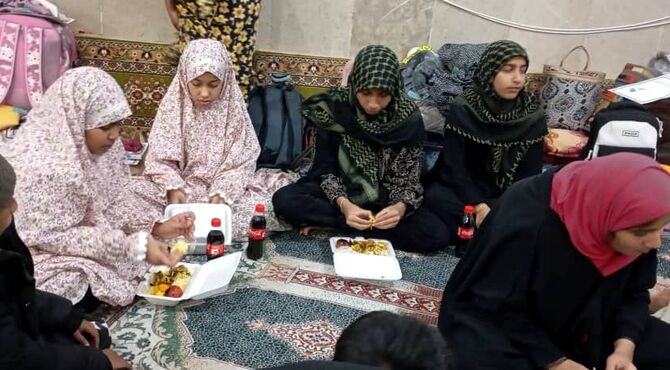 پایان اعتکاف دانش‌آموزان مسجد ابوالفضل فین