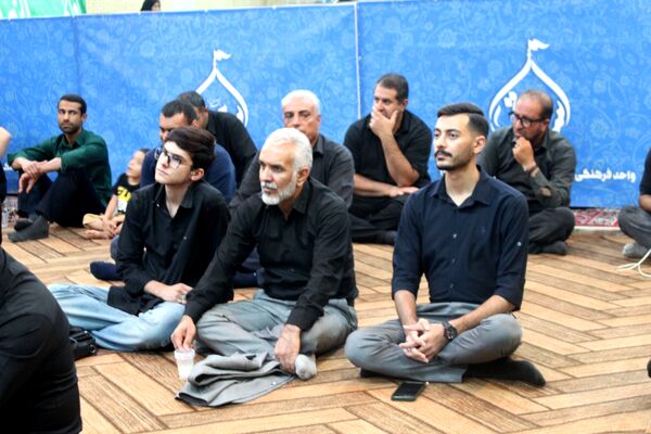مراسم سوگواری ابا عبدالله در هیات رزمندگان اسلام شهرستان خرامه 