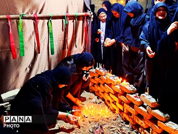 شب‌های نورانی سوگ و همدلی مردمان؛ در گلزار شهدای عباس آباد شهریار