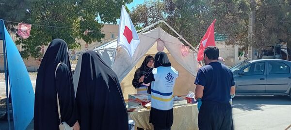 برپایی موکب سازمان دانش‌آموزی در شهرستان سملقان