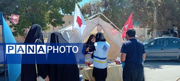 برپایی موکب سازمان دانش‌آموزی در شهرستان سملقان