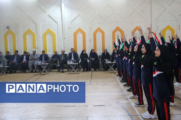 آیین افتتاحیه استانی مسابقات ورزشی درون مدرسه‌ای 