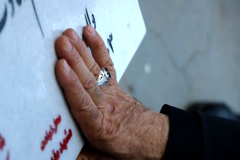 اولین سالگرد شهید کاظمی در بهشت رضا مشهد با حضور وزیر آموزش و پرورش