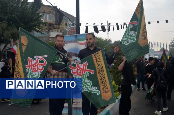 برپایی موکب عشاق الحسین سازمان دانش‌آموزی شهر تهران