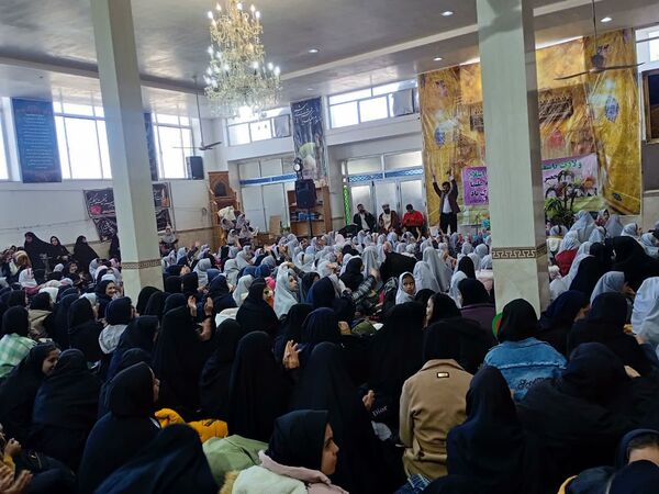مراسم ولادت حضرت فاطمه(س) دبستان شهید نجفی فدافن کاشمر